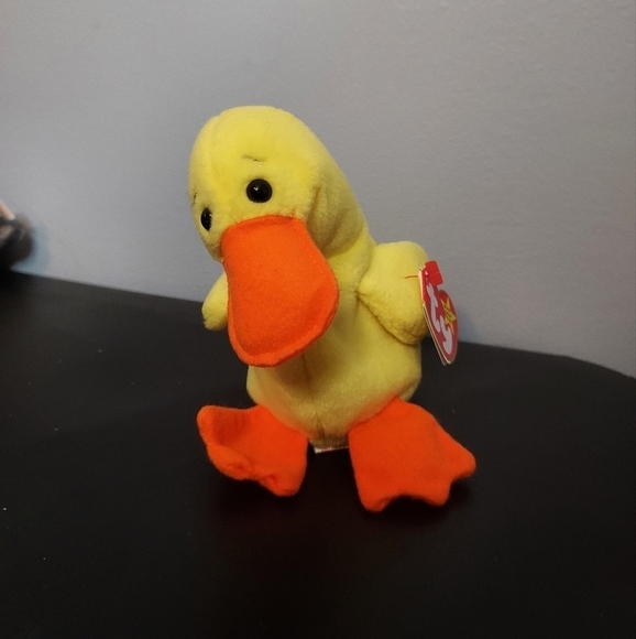 TY Original Beanie Baby Quacker The Duck With PVC Pellets 1993 - Picture 2 of 5